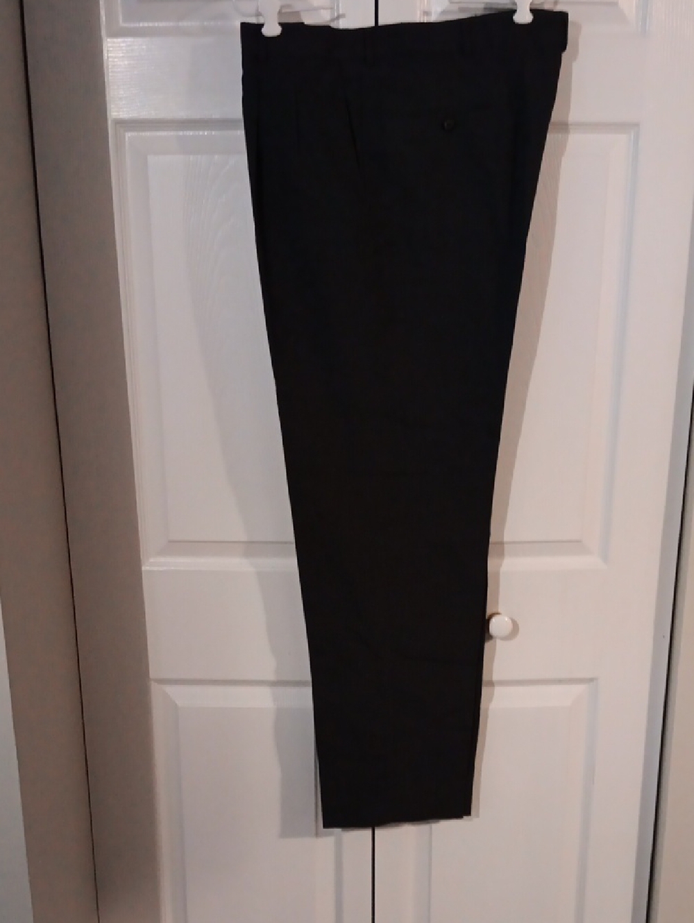 Classic Men's Black/ Gray Textured Dress Pants